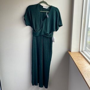 Floret Studios ASTR Nordstrom Dark Green Midi Dress